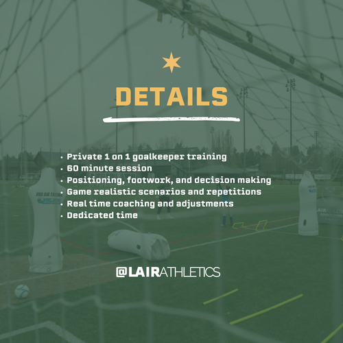 Private Goalkeeper Training Session